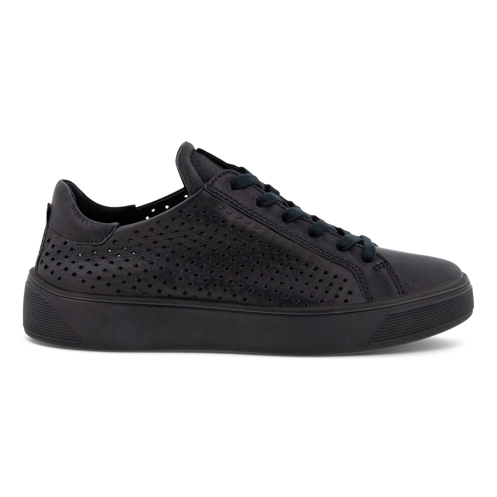 Tenis Mujer - ECCO Street Tray Laced - Negros - NOT239167